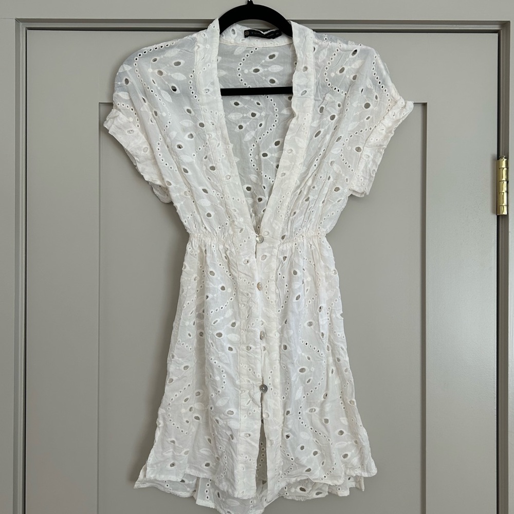 Vix Paula Hermanny Eyelet Cover Up
